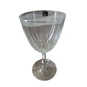Diamant Cristal D'Arques Durand Crystal Wine Claret Glass Stemware Single 6 Inch